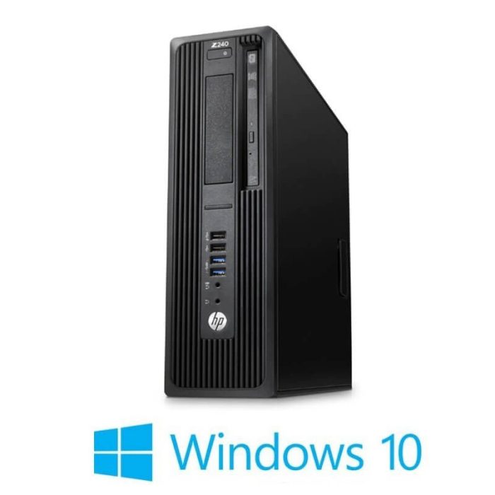 Workstation HP Z240 SFF, Quad Core i7-6700, 16GB DDR4, 480GB SSD, Win 10 Home