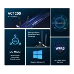 PCIe Adapter Mercusys AC1200, Wi-Fi/Bluetooth - imagine 7